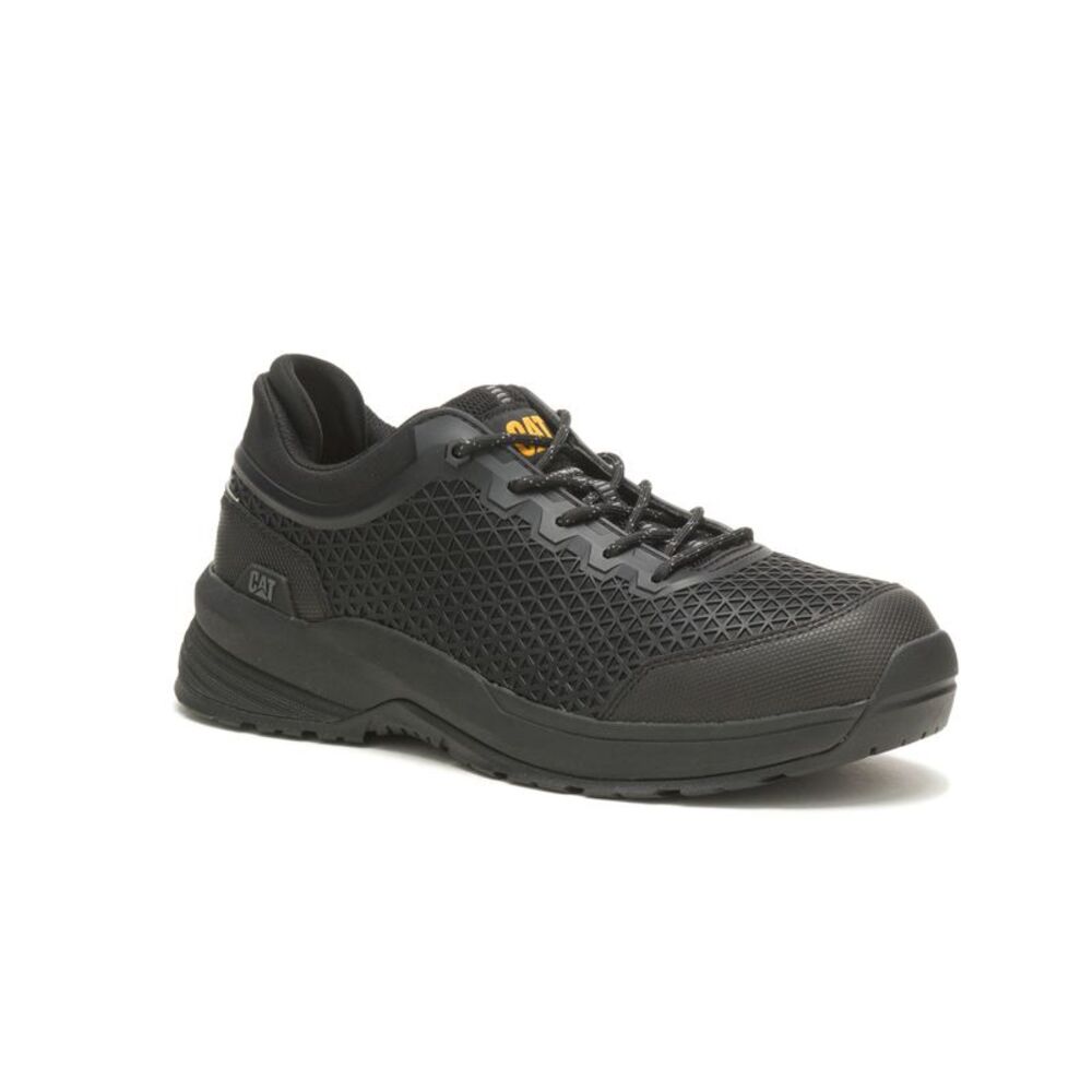 Caterpillar Mens Streamline 2.0 Composite Toe Black Shoes (NWT) - Picture 2 of 5